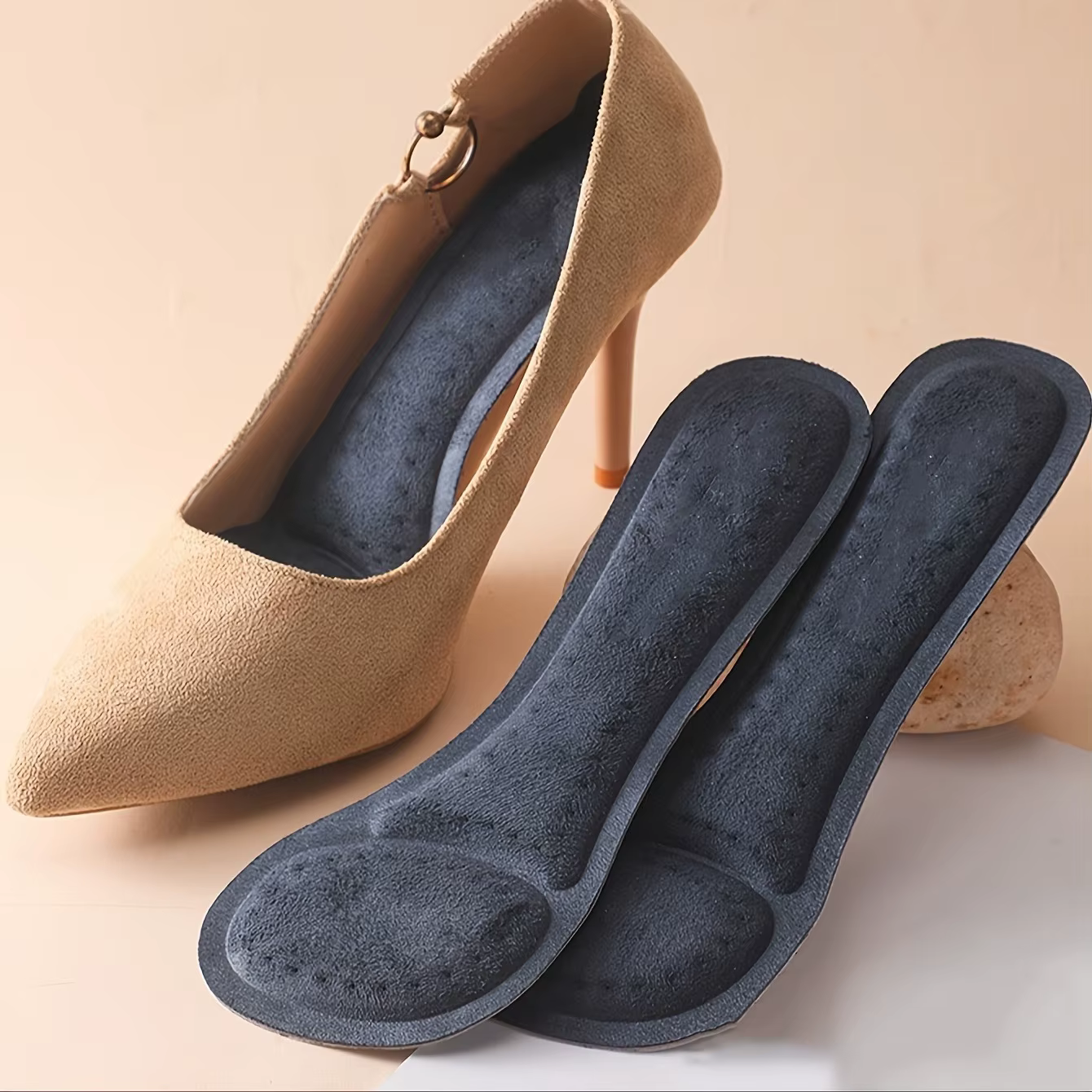 1 paire de semelles intérieures antidérapantes et absorbant les chocs pour femmes | Coussinets de chaussures