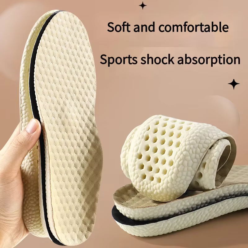 Nouvelles chaussures de sport de basket-ball semelles intérieures en mousse à mémoire de forme pour les pieds Absorption des chocs coussinets antidérapants semelle de chaussure souple confortable 1 pa