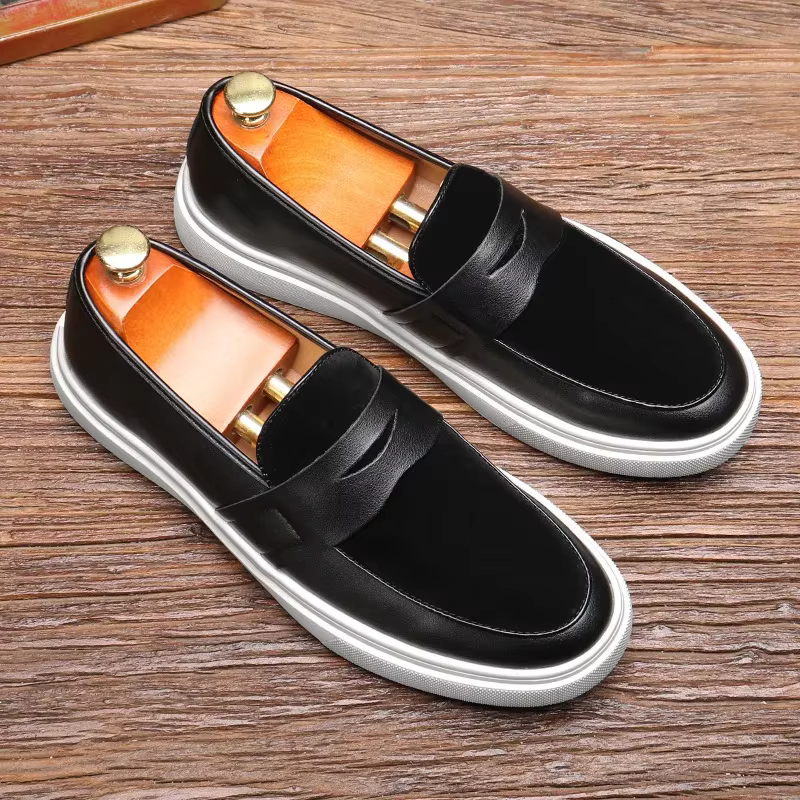 ChimKorean-Chaussures décontractées pour hommes avec semelle optique
