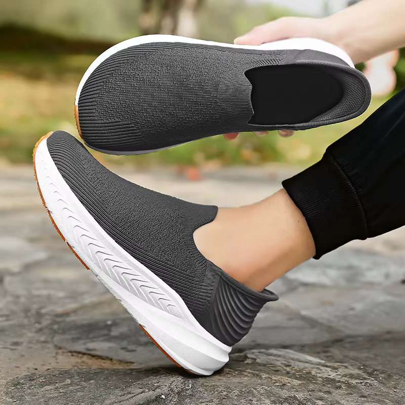 Chaussures de sport décontractées pour hommes à bout large