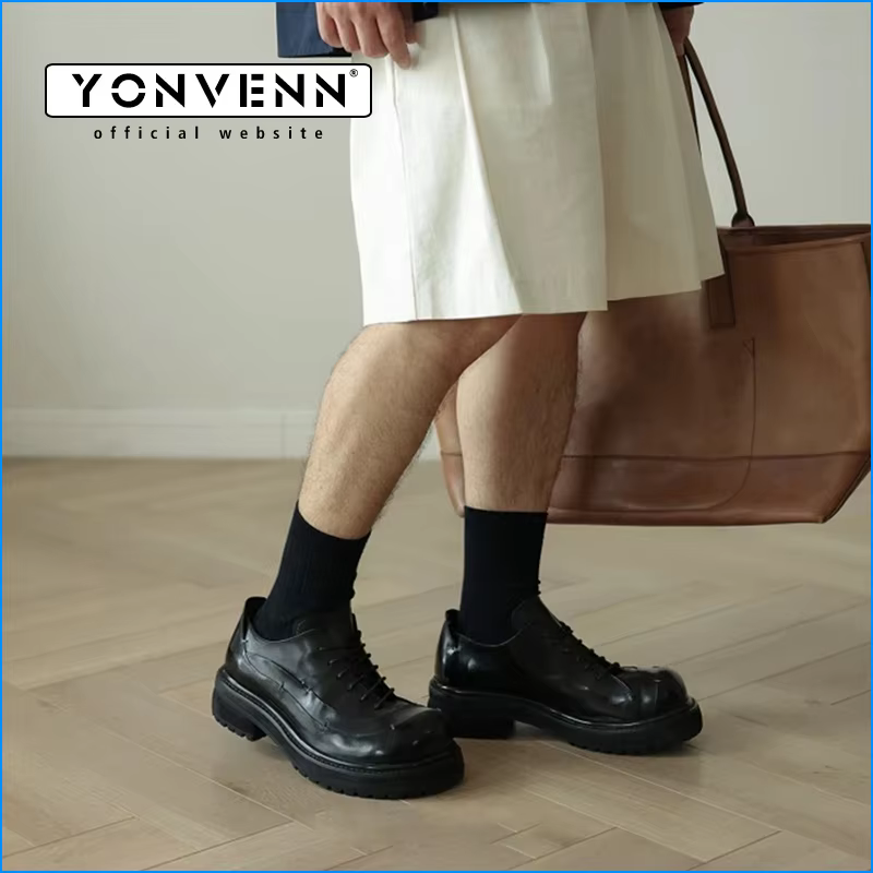Derby en cuir de cheval au design Original