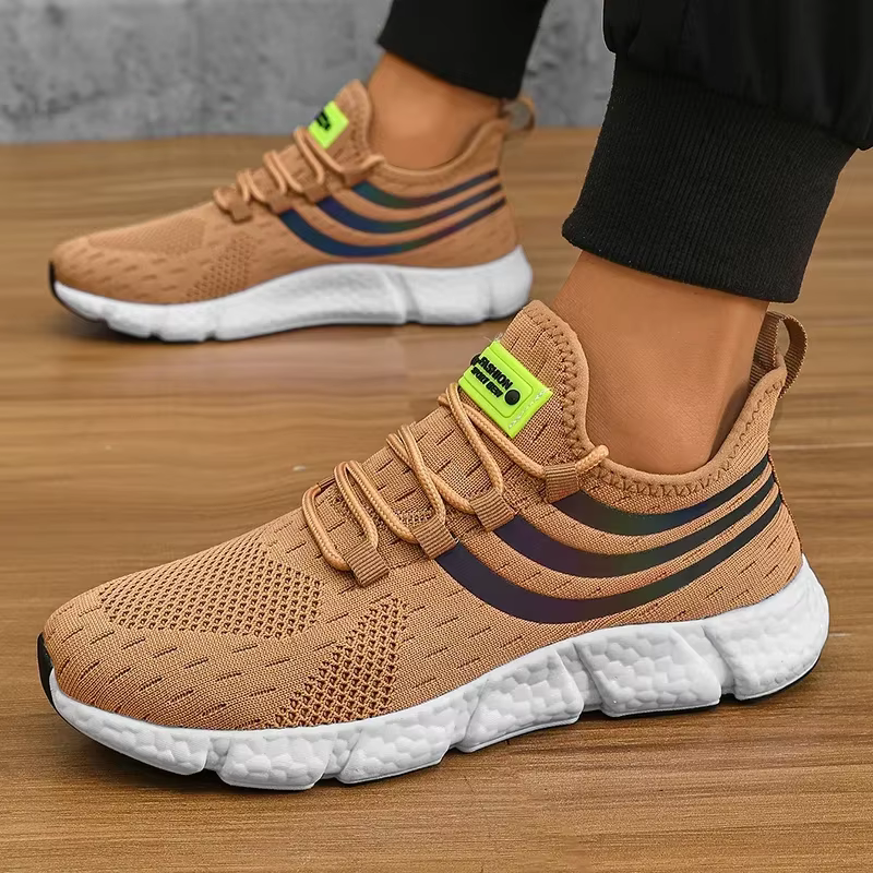 Baskets pour hommes chaussures à plate-forme respirantes confortables