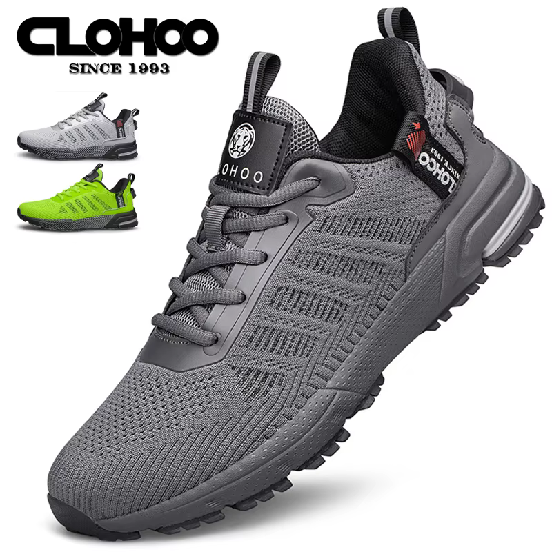 CLOHOO maille améliorée fond épais mousse chaussures de ville vêtements respirants résistant