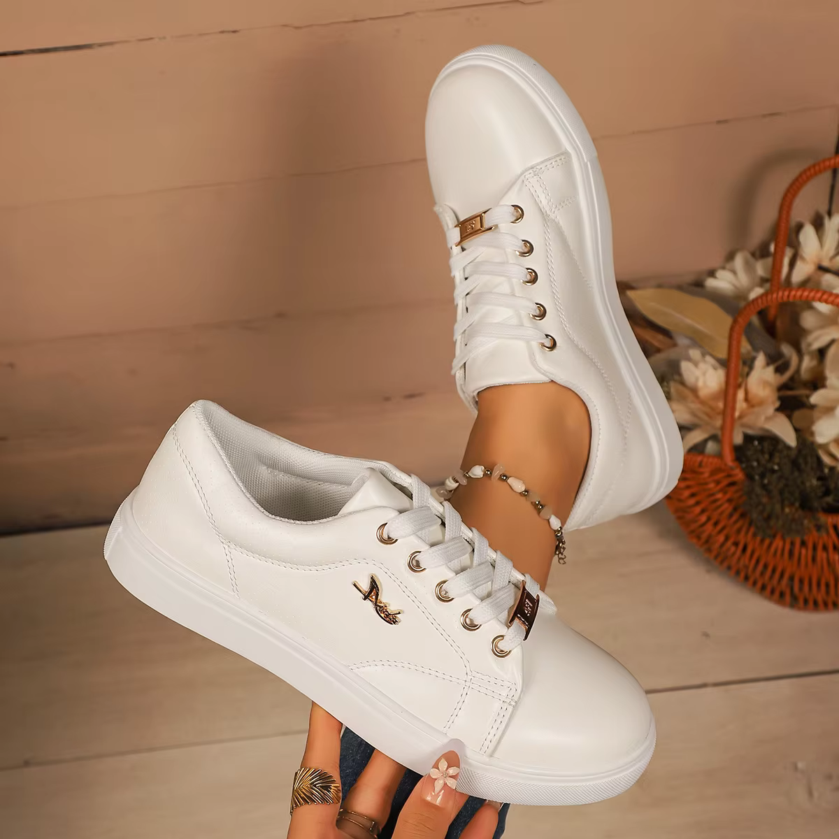 Femmes baskets tendance semelle souple marche
