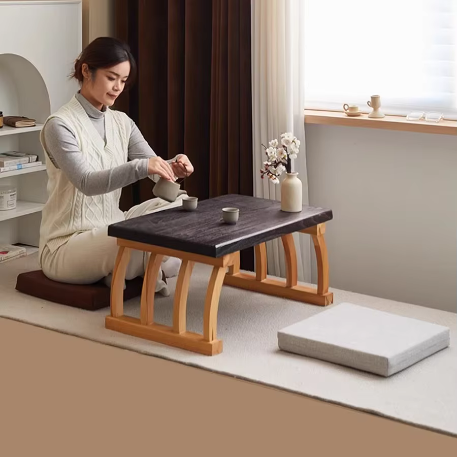 Chaise Tatami de style japonais, lit de chambre, coussin de siège pour la détente, chaise pliante portable pour baie vitrée, canapé paresseux, chaise sans pieds avec dossier