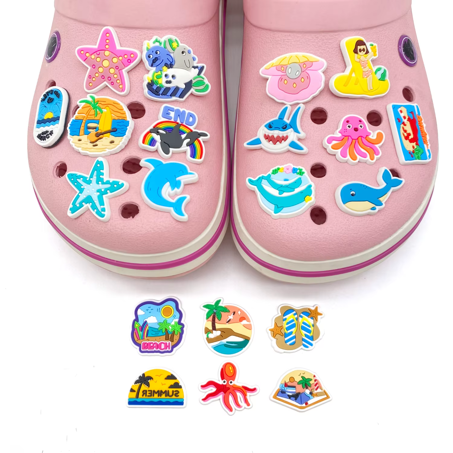 Breloques de chaussures de plage