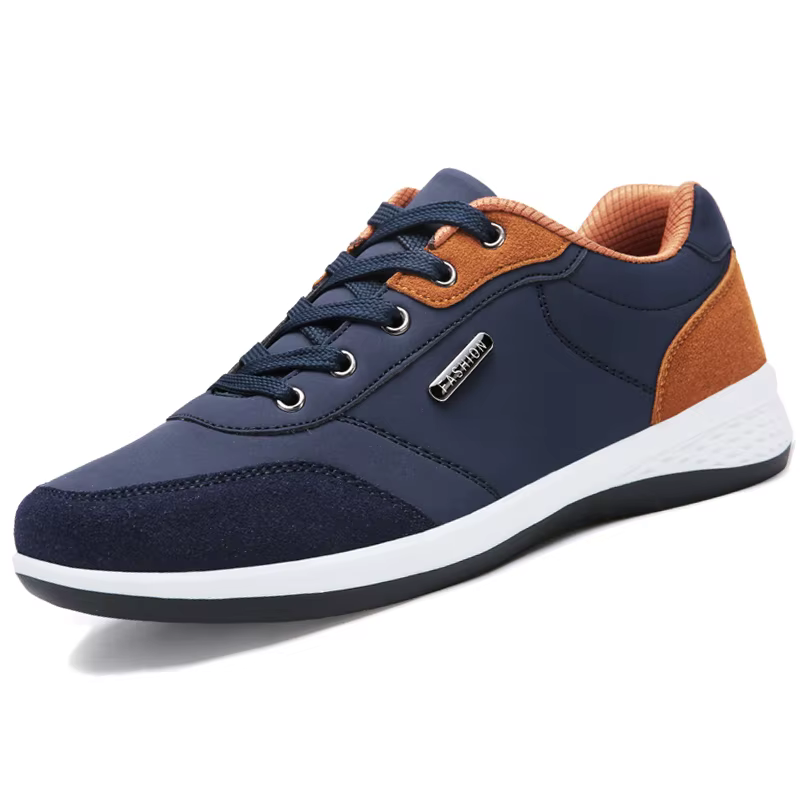Nouvelles chaussures de course hommes en cuir imperméable baskets athlétiques vêtement homme résistant