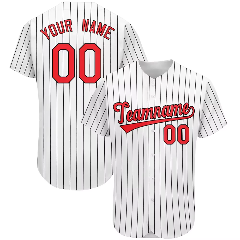 Maillot de Baseball personnalisé personnalisé personnalisé votre nom numéro 3D imprimé rayure Hip Hop Streetwear hommes femmes chemise de Baseball KS-14