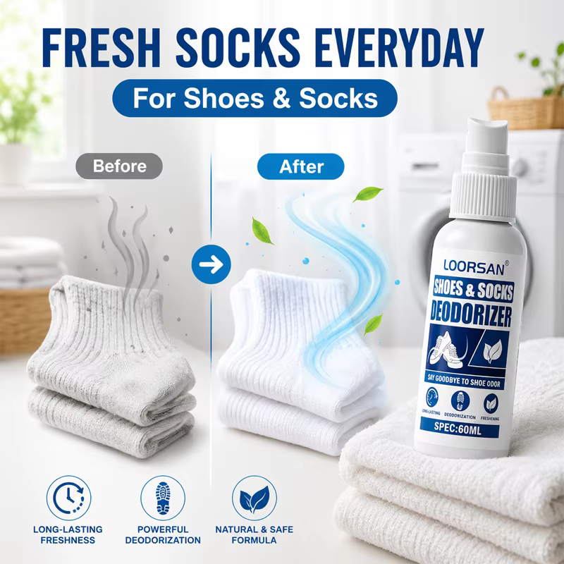 Spray désodorisant pour chaussures et chaussettes Loorsan