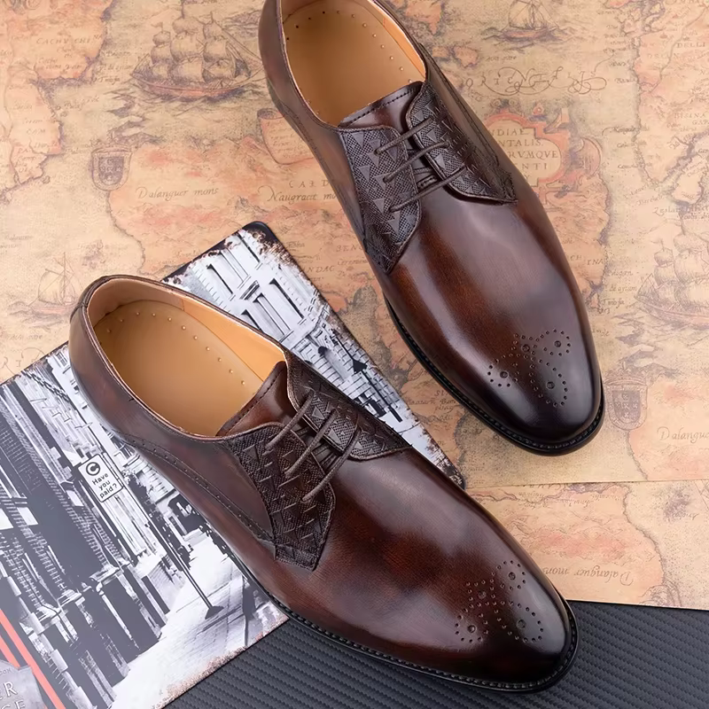 Chaussures en cuir de luxe pour hommes