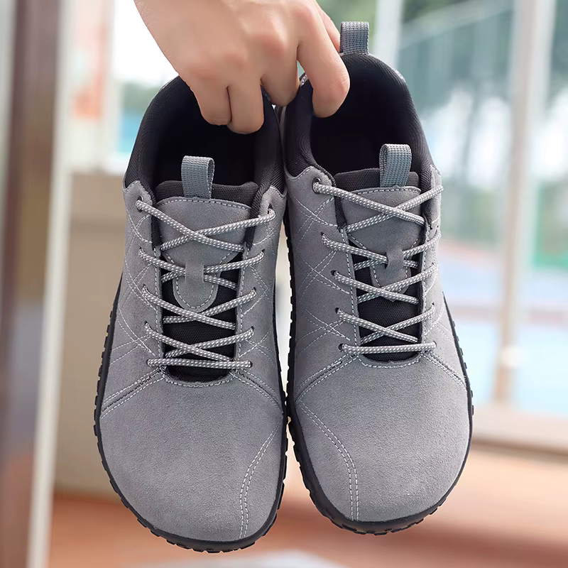 Chaussures en cuir suédé tissu PU chaussure à bout large