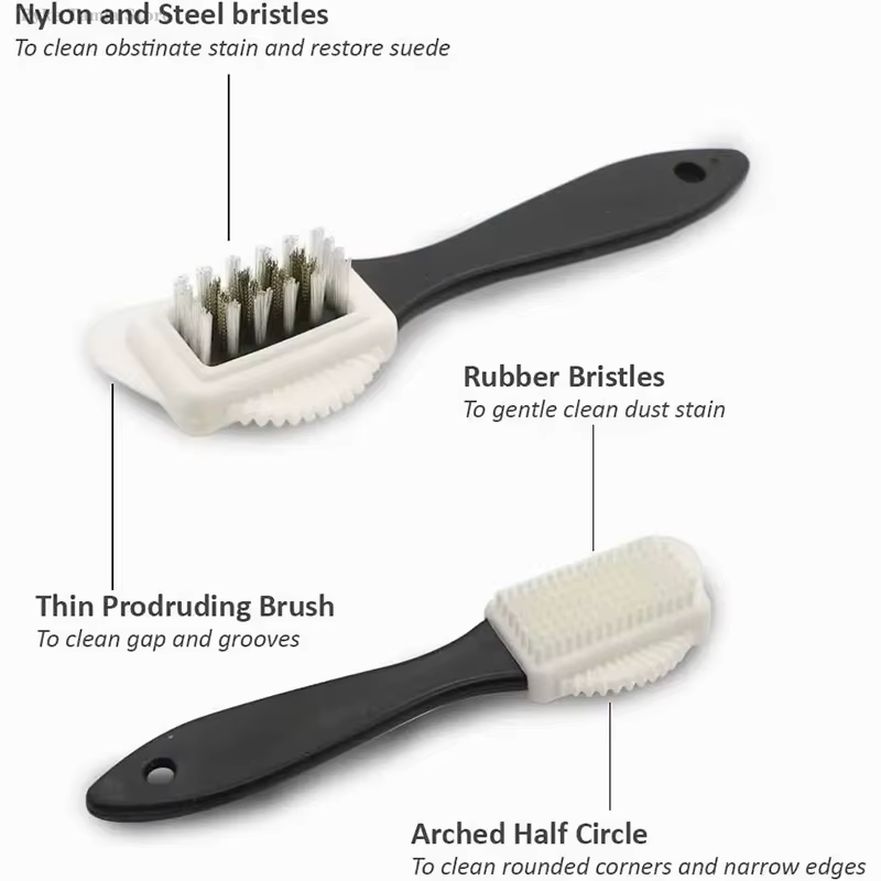Brosse de nettoyage de chaussures en daim