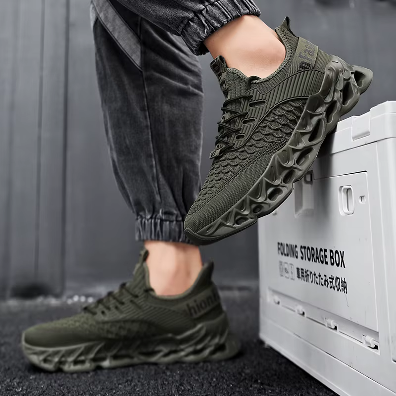 Baskets homme confortable hommes Sport chaussures de course Sneaker décontractée en plein air respirant