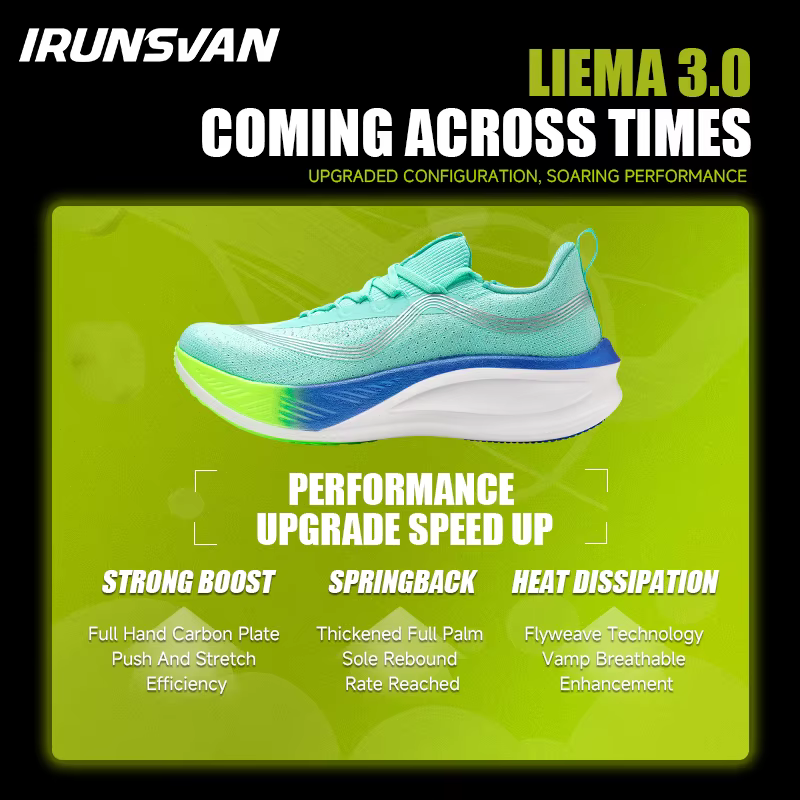 IRUNSVAN hommes plaque de carbone baskets professionnel Marathon course chaussures