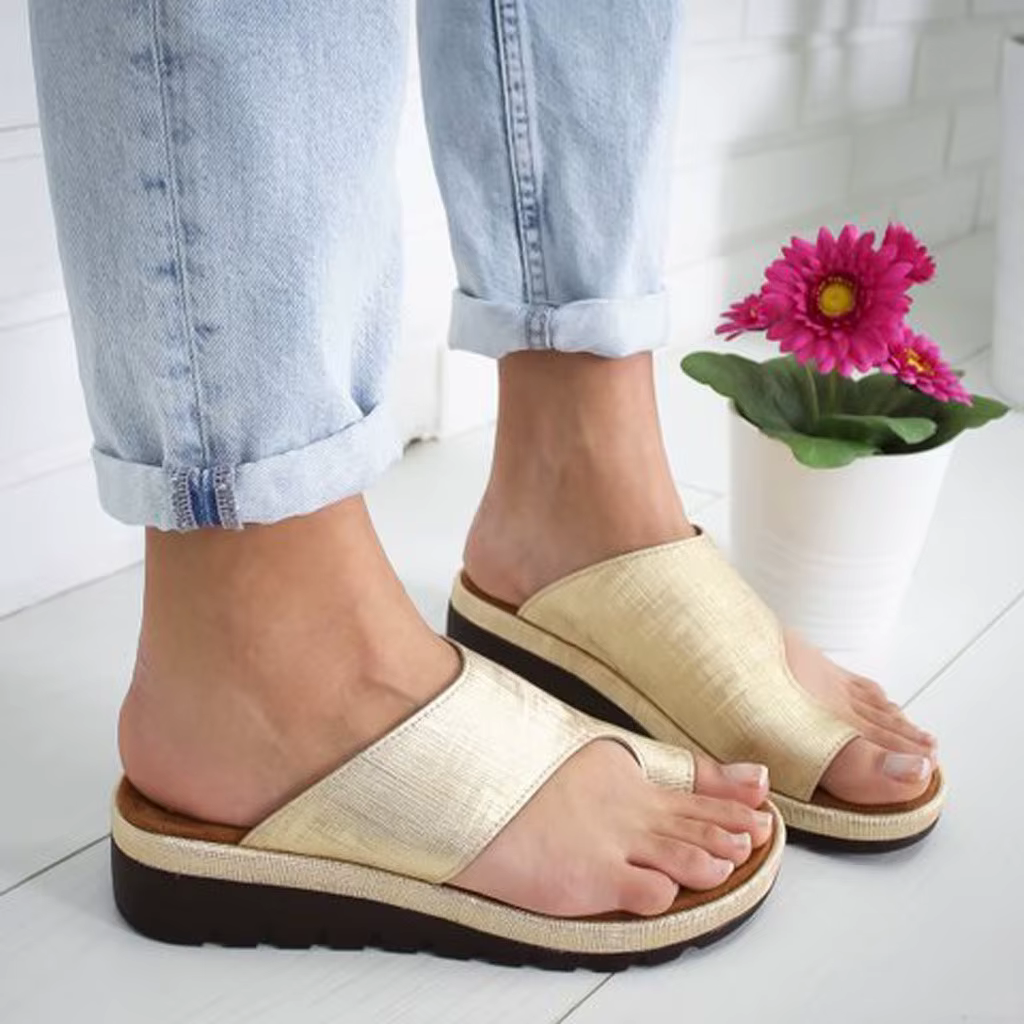 Sandales à semelle plate confortable pour femmes