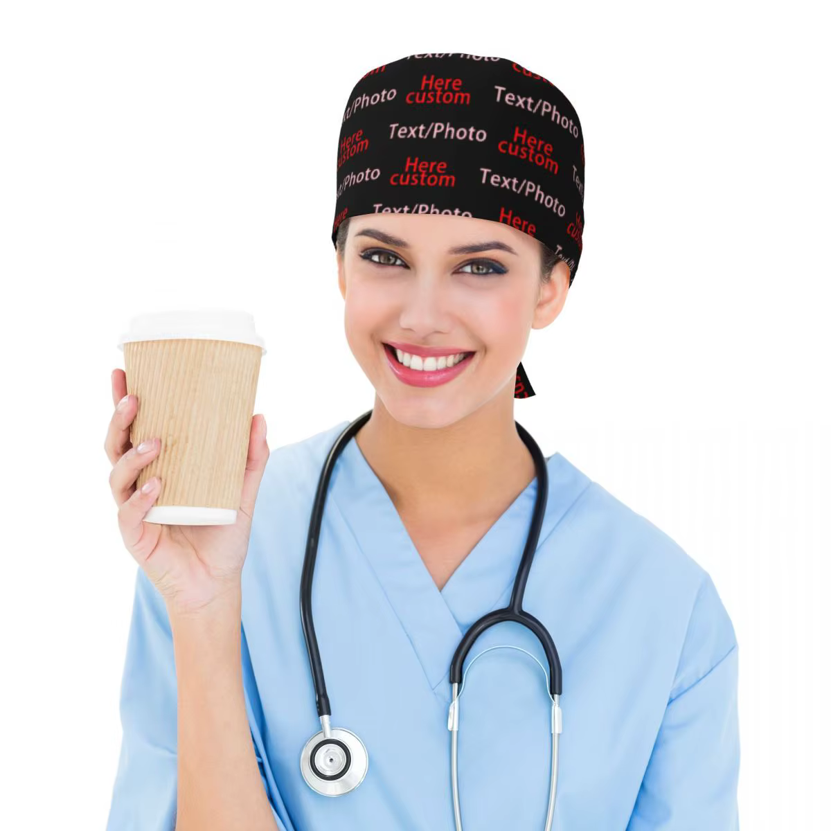 Casquette de travail avec Message avec Logo personnalisé de votre Photo