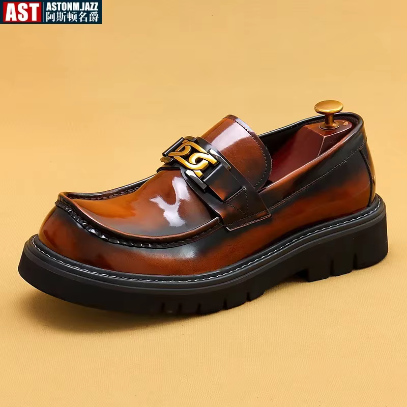 Mocassins classiques en cuir véritable pour hommes