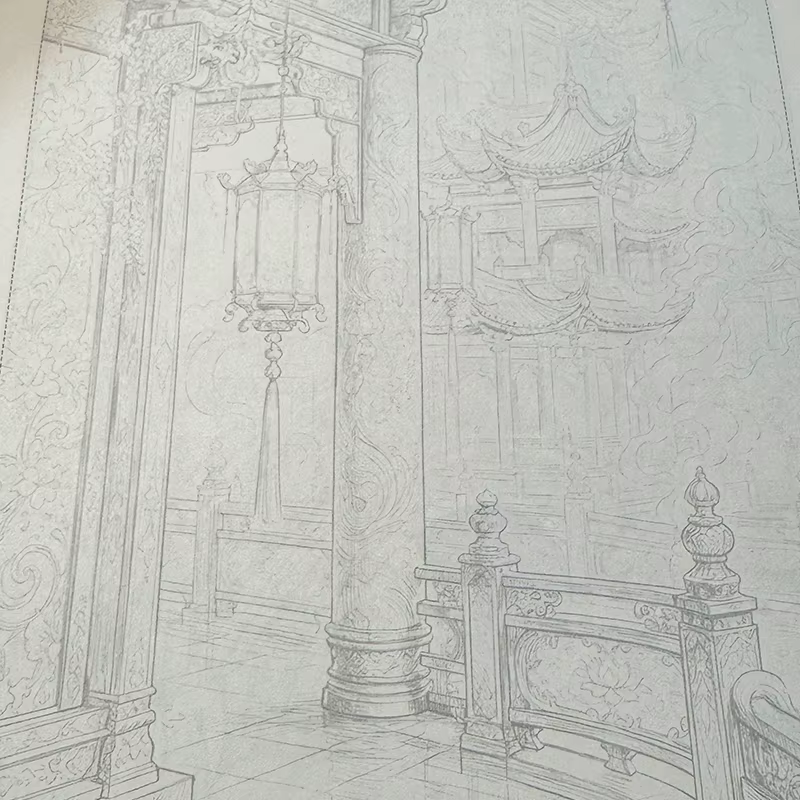 Nouvel ensemble de cahiers de traçage d'illustrations de style chinois, cahier de copie d'art au trait aquarelle, carnet de coloriage et de croquis pour la pratique du dessin