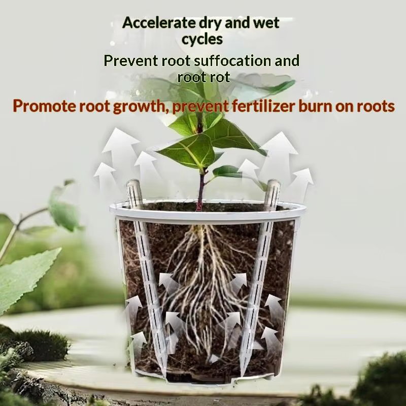 Tubes d'aération pour plantes, 20 pièces, pour pots, prévention de la pourriture des racines, prévention de l'irrigation excessive, racines saines, outils de jardinage, fournitures