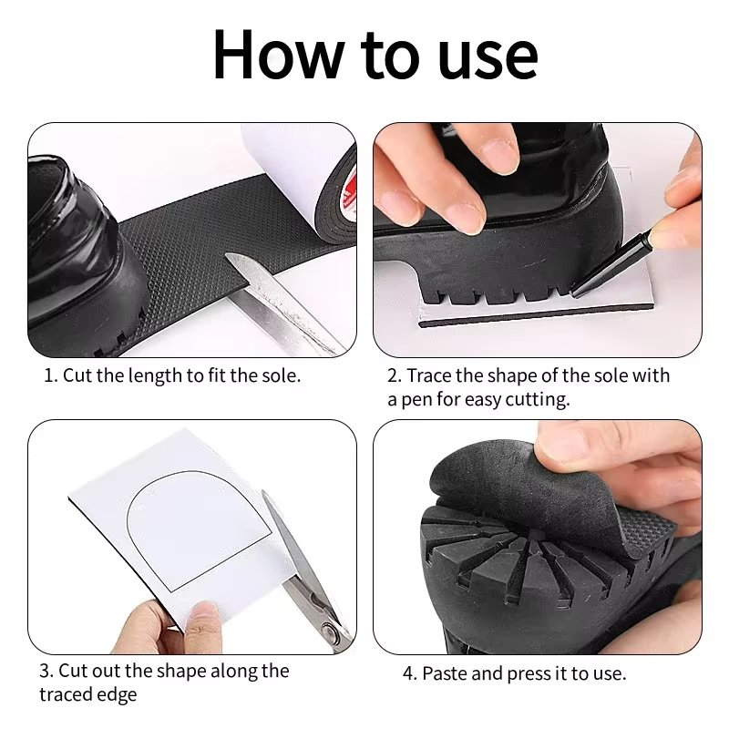 Nouveaux patchs de semelles de chaussures antidérapants et antifriction pour réparer les trous et protéger