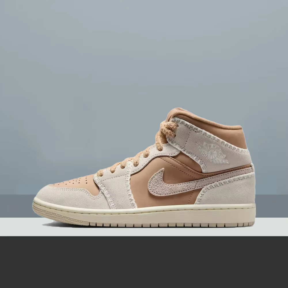 Nike Air Jordan 1 Mid Basketball Chaussure Unisexe - Conception de soutien de la cheville pour l'entraînement