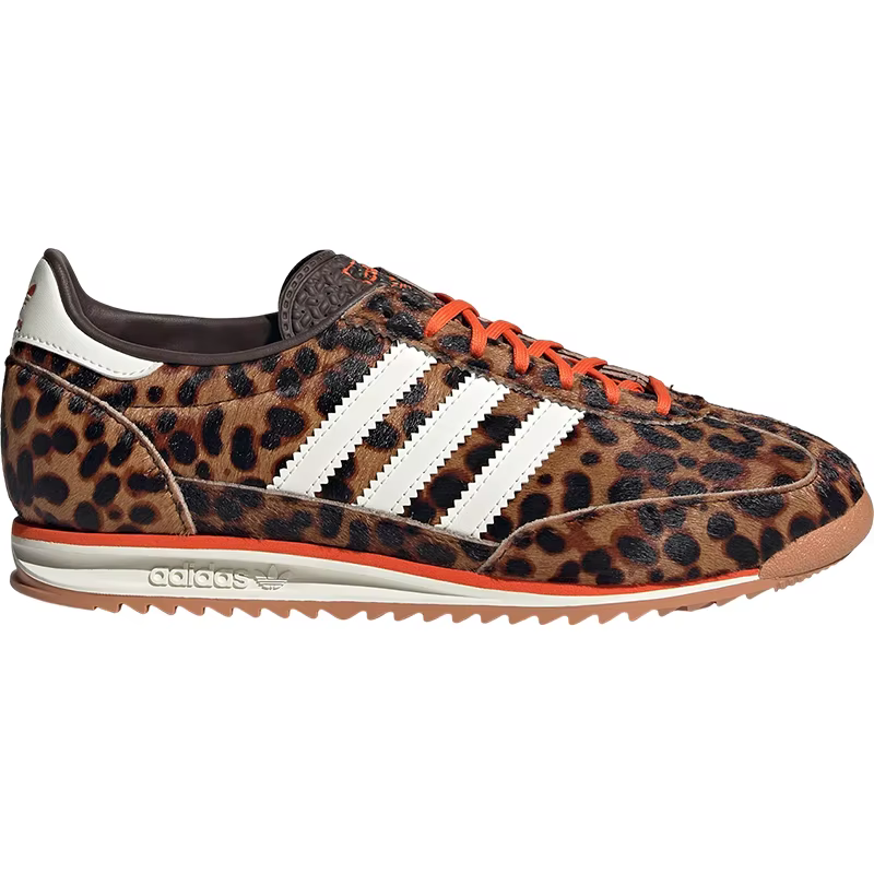 Adidas véritable trèfle femme imprimé léopard chaussures de sport durables et à la mode JI0189