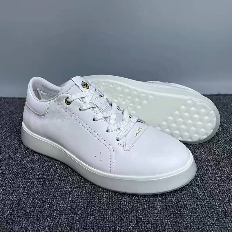Chaussures d'entraînement respirantes en cuir véritable pour hommes
