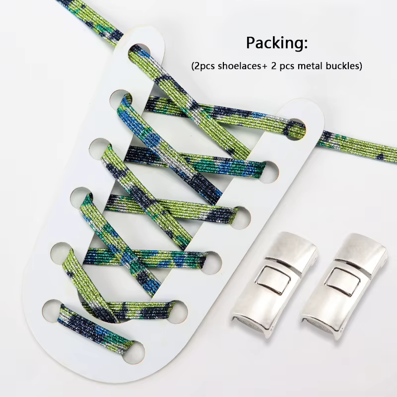 Lacets élastiques arc-en-ciel pour adultes et enfants
