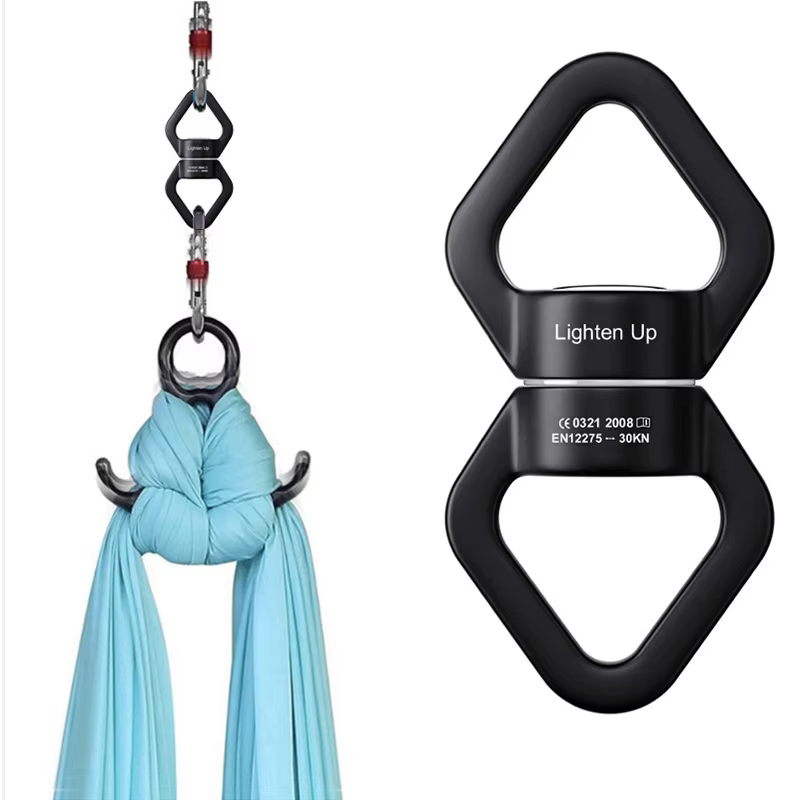 30KN accessoires de Yoga anneau universel anneau de cardan connecteur rotatif hamac rotatif balançoire Spinner corde connecteur pivotant