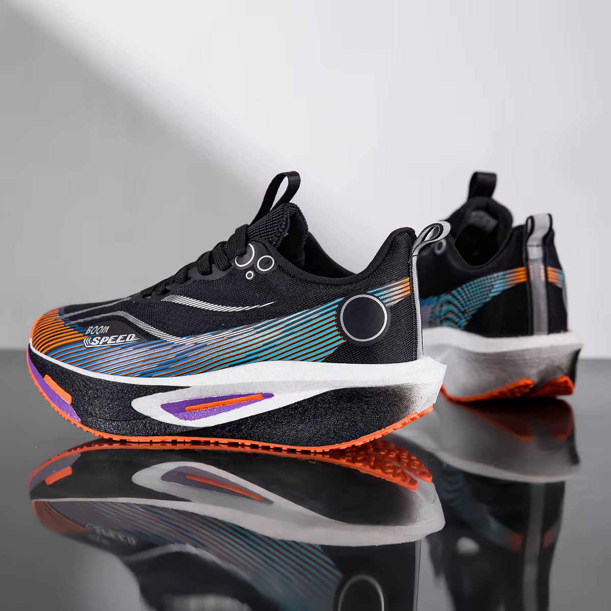 Chaussures de course à semelle en carbone pour hommes et femmes