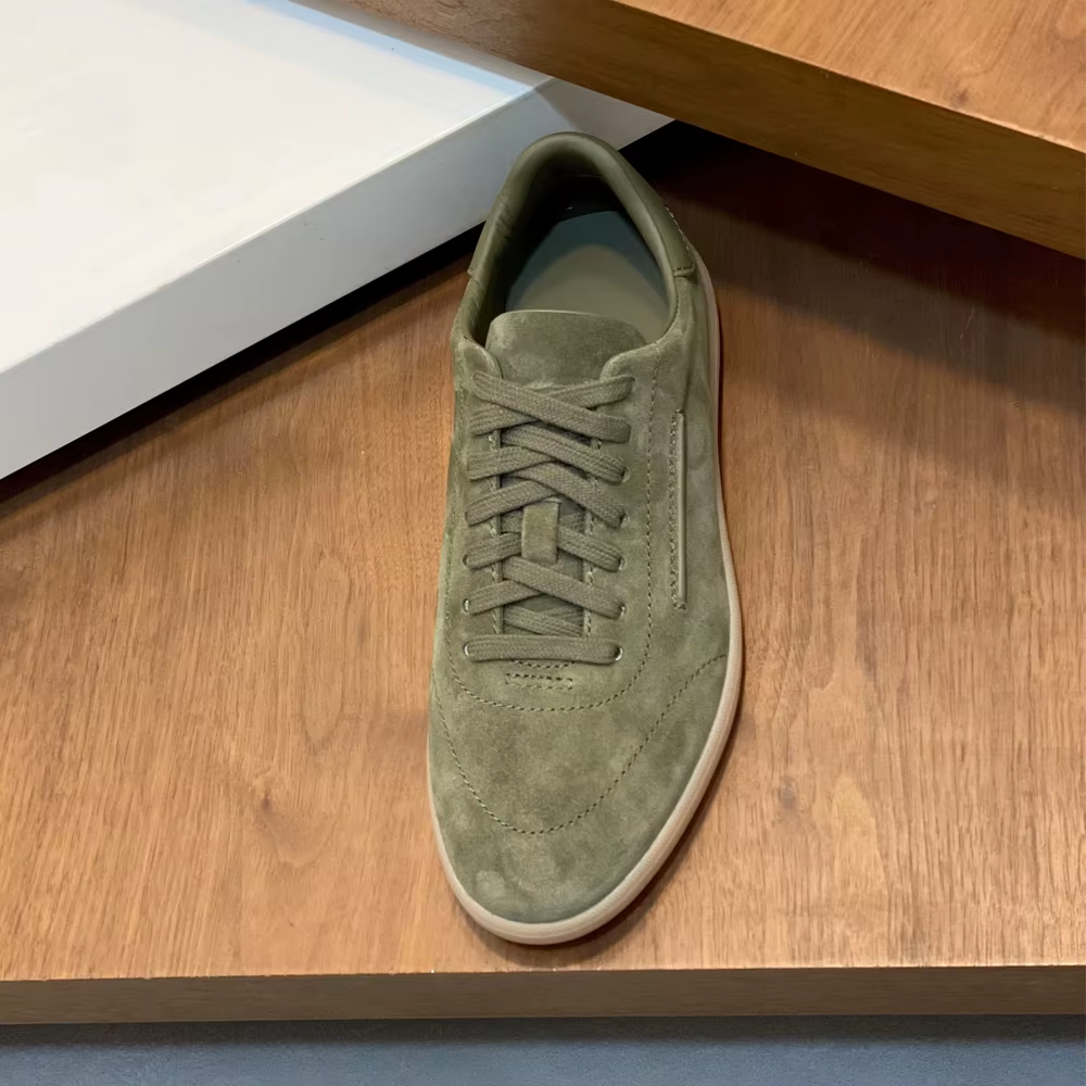 Nouvelles Chaussures Décontractées en Daim pour Hommes 2026 – Baskets Confortables à Semelle Plate pour le Quotidien