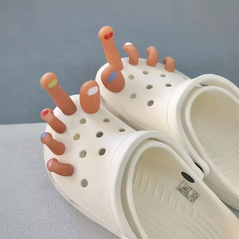 Breloques de chaussures de la série Parker de dessin animé mignon