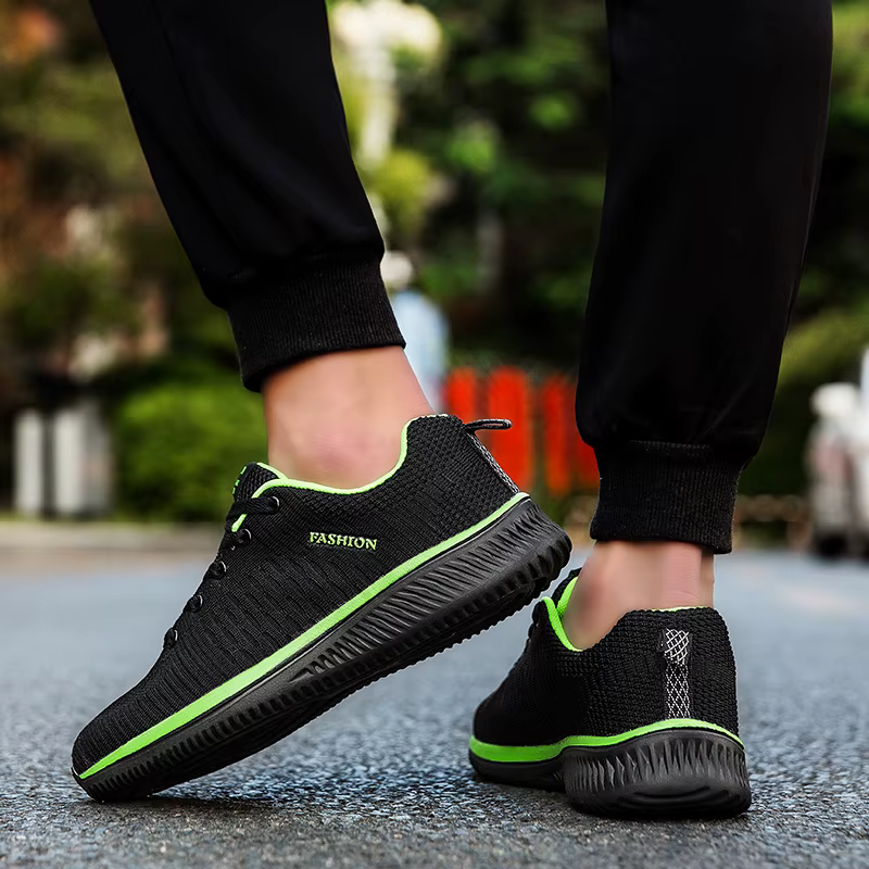 Hommes baskets de course léger marche chaussures de Sport classique maille
