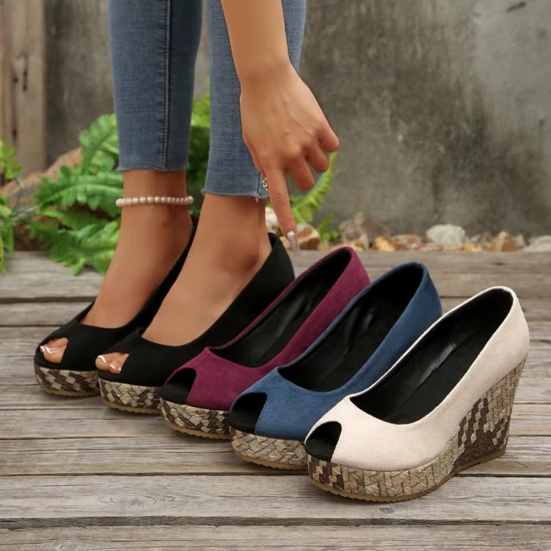 LIHUAMAO – chaussures à talons hauts en daim pour femmes