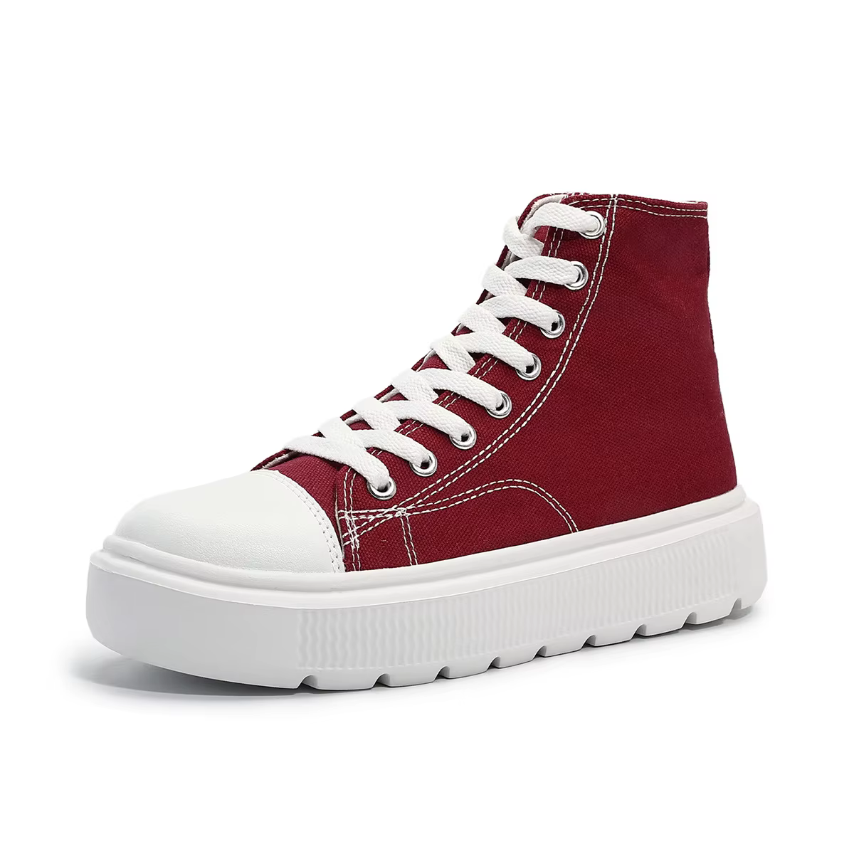 Femmes toile chaussures haut femme