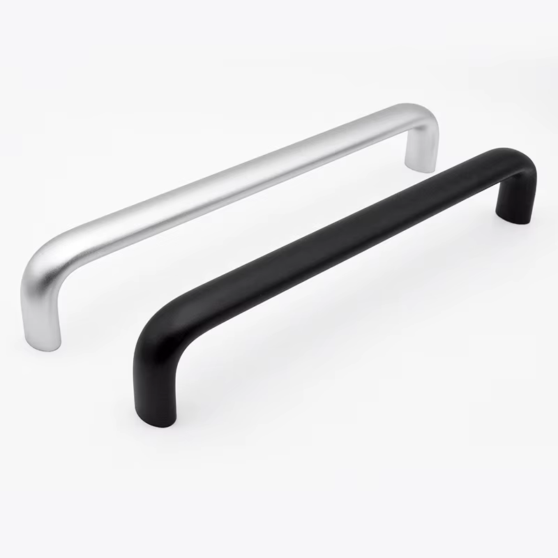 Poignées de tiroir de cuisine de style industriel pour meubles, armoire à chaussures, poignée de porte allongée en forme de U en alliage d'aluminium 300 mm