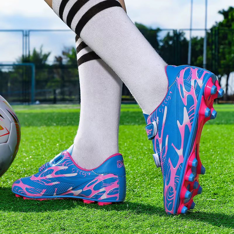Chaussures de football professionnelles pour enfants à crampons longs FG