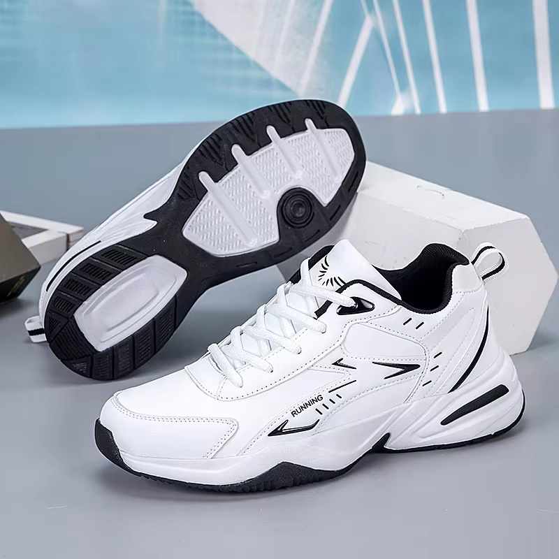 Baskets Chunky pour Hommes à Semelle Épaisse Polyvalentes Nouvelle Tendance 2026 Chaussures de Sport Décontractées Respirantes à Lacets en Maille avec Semelles Souples Améliorées