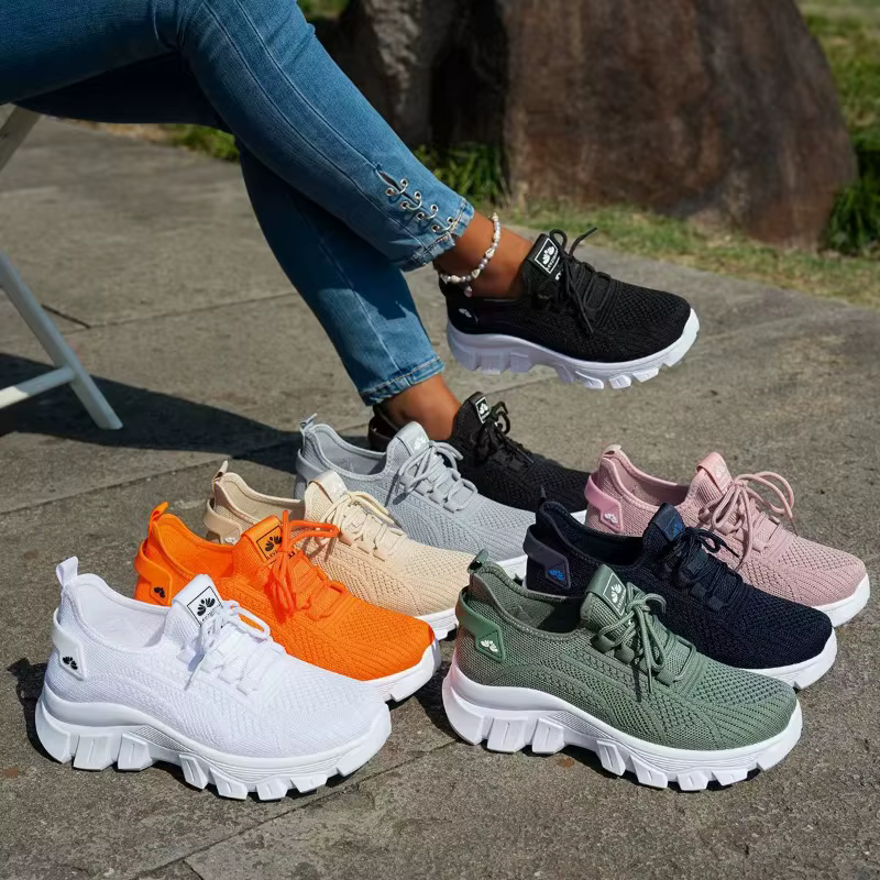 Chaussures tricotées légères et respirantes pour femmes