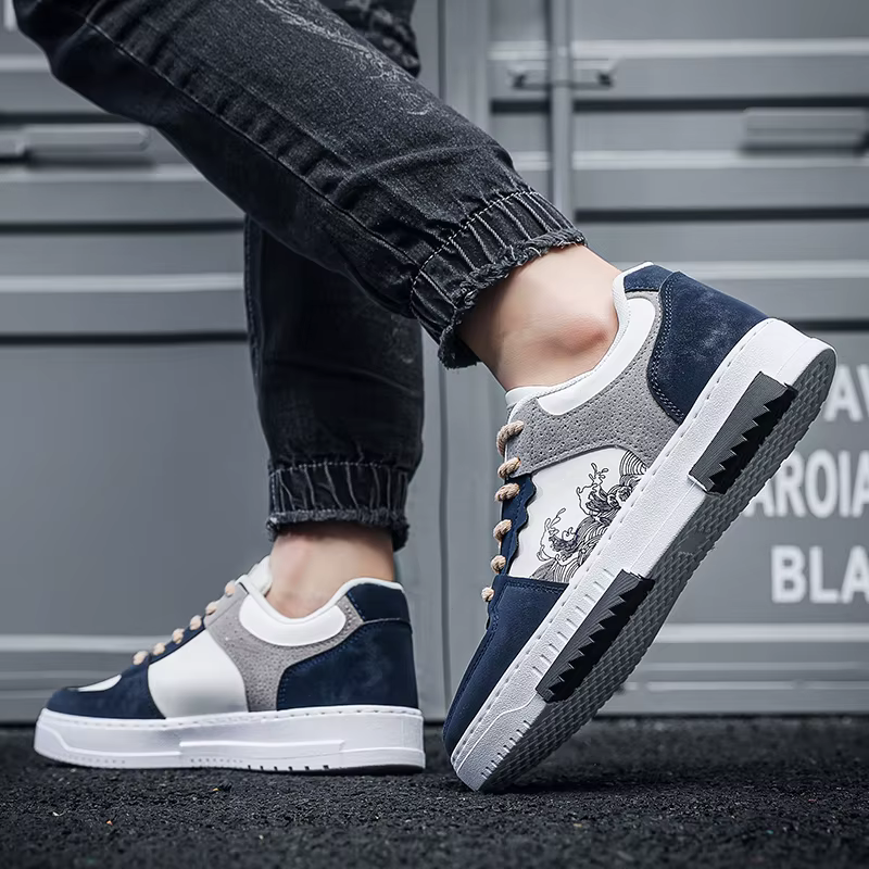 Chaussures décontractées à semelles épaisses pour hommes