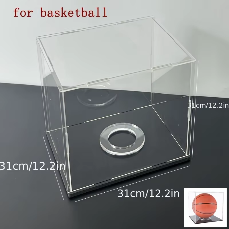 1 présentoir d'assemblage en acrylique, collection d'affiches de football et de basket-ball (accessoire de base circulaire gratuit * 1)