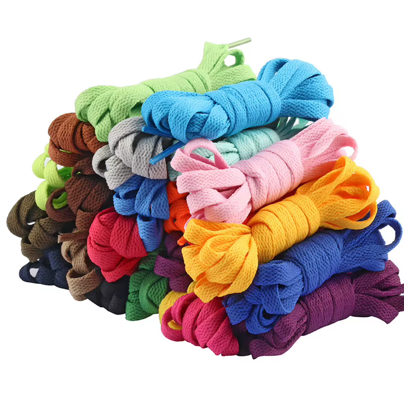 1 paire 100 120 CM longueur 29 couleurs lacet plat populaire chaussures de sport lacets décontracté toile unisexe