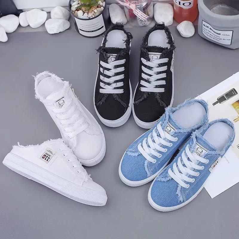 Femmes toile baskets printemps été décontracté bas Denim
