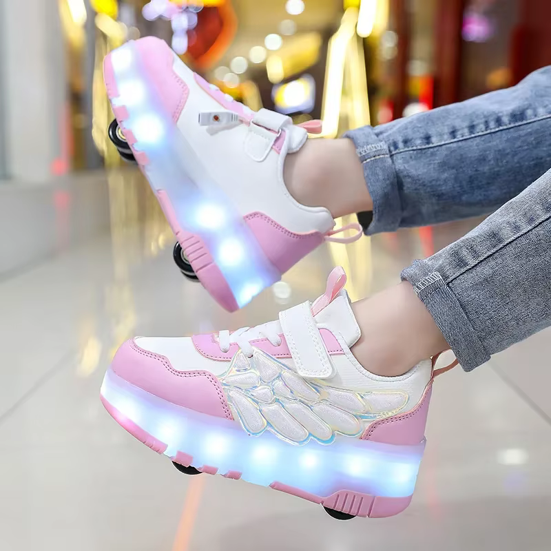 Chaussures de marche à quatre roues améliorées
