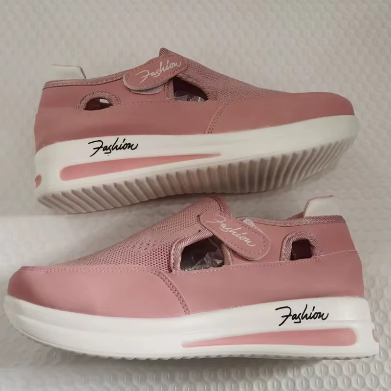 Nouvelles baskets rouges décontractées et respirantes pour femmes 2026 – Chaussures de mode à plateforme en toile