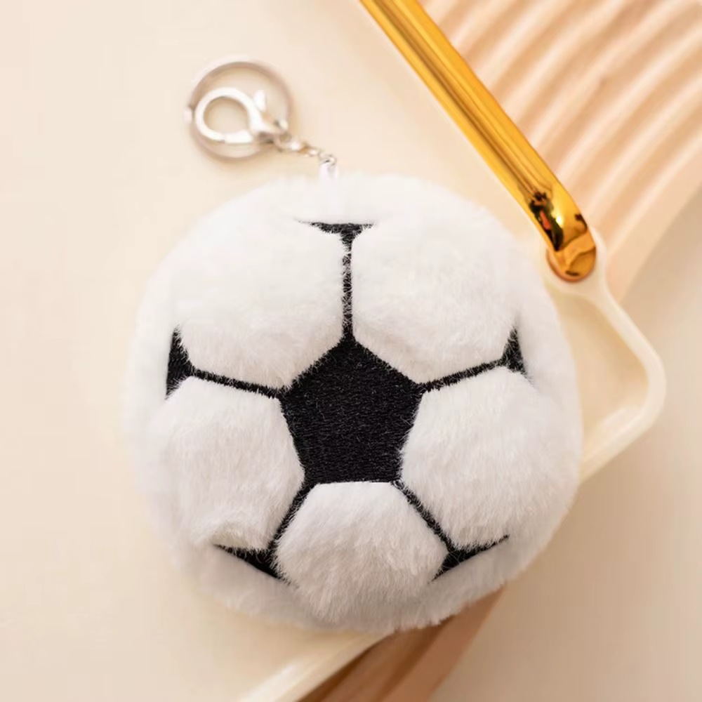 Porte-clés de basket-ball, Baseball, Football, volley-ball, Football, peluche douce, Simulation de Football