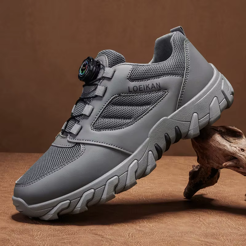 Baskets décontractées à boucle rotative pour hommes - Chaussures de marche respirantes pour l'extérieur LOEIKAN