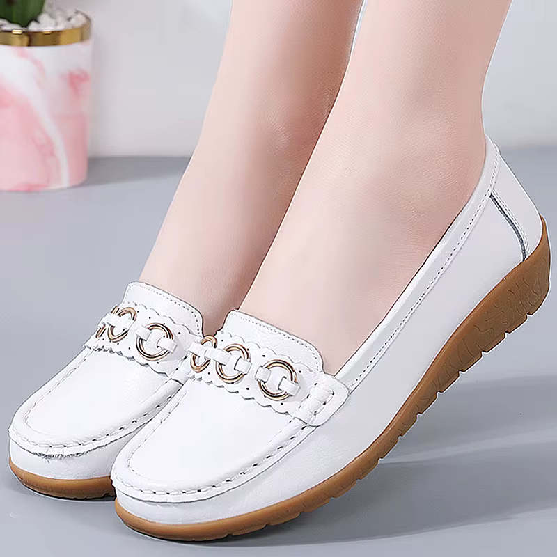 Femme chaussures doux talons bas