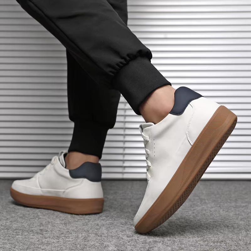 Baskets montantes en cuir pour hommes