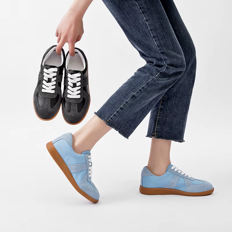AIYUQI Baskets pour femmes 2026 Nouveauté en cuir véritable Chaussures décontractées plates de printemps